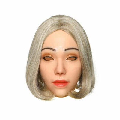 IMI European Face Mask Silicone Female Masks For Disguise Halloween Crossdresser - Image 1 of 4