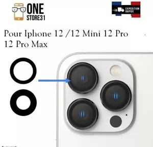 KIT Lentille caméra arrière + adhésif Pour iPhone 12/ 12 MINI /12 PRO/12 PRO MAX - Imagen 1 de 1