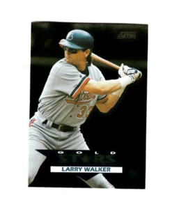 LARRY WALKER 1993 Score GOLD STARS #27 Montreal Expos Colorado Rockies - Picture 1 of 2