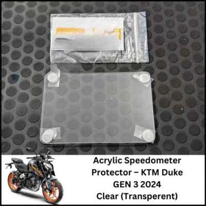 Acrylic Speedometer Protector Clear Transparent for KTM DUKE 250 GEN 3 2024 - Picture 1 of 3