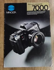 MINOLTA 7000 SLR Camera Brochure - Picture 1 of 3