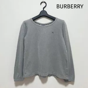 BURBERRY BLUE LABEL Glitter Top T-Shirt Gray Size 38 USA XS/S Authentic Japan - Picture 1 of 14