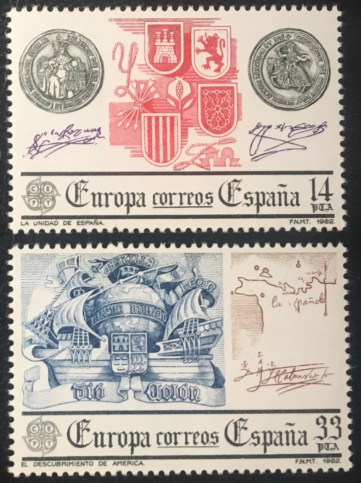Spain 1982, Europa (C.E.P.T.), SG 2680-2681, Mi 2545-2545, MNH** - Image 1 of 1