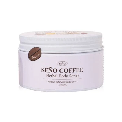 Exfoliante corporal a base de hierbas Seno Coffee concentrado granos de café finamente molidos y sal Foto 1 de 4