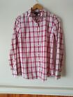 Tommy Hilfiger Ladies Pink Longsleeve Checkered Shirt - Size Medium