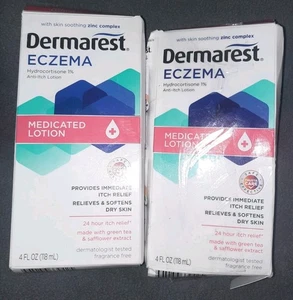 Dermarest (2-PACK) Eczema Medicated Lotion 4oz *EXP: 10/2025* - Picture 1 of 4