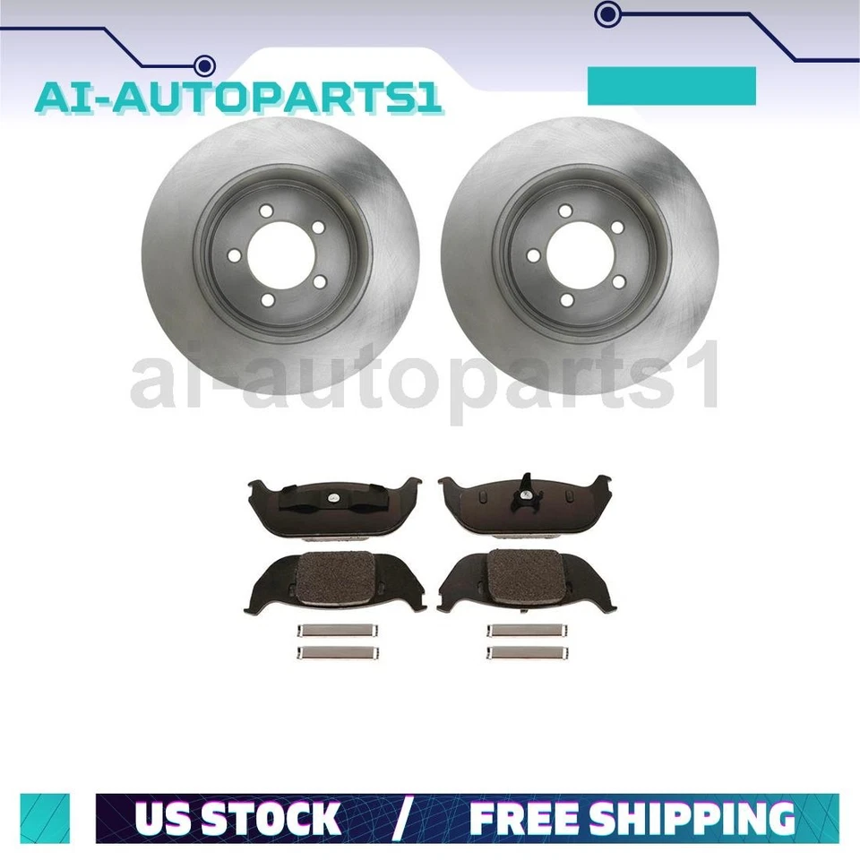 Kit de rotores y pastillas de freno trasero Lincoln Aviator 2003 2004 2005 Foto 1 de 4