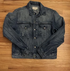 VTG Ralph Lauren Denim & Supply Men's Large Fits Medium Denim Trucker Jacket - Picture 1 of 3