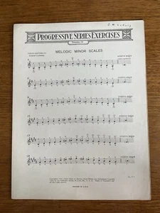 Melodic Minor Scales~Progressive Series Exercises~#37~Art Publication Society - Picture 1 of 3
