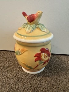 Fitz And Floyd "Bellacara" Red Bird Pottery, Gewürzglas, 2008, mit Box - Bild 1 von 9