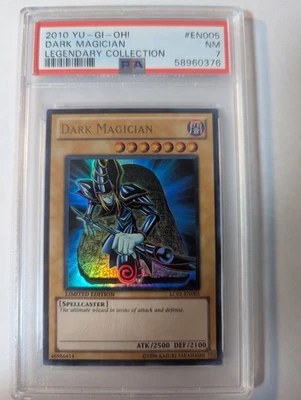 GRADED PSA 7 Dark Magician LC01-EN005 Yu-Gi-Oh Legendary Collection 1 - Image 1 of 2