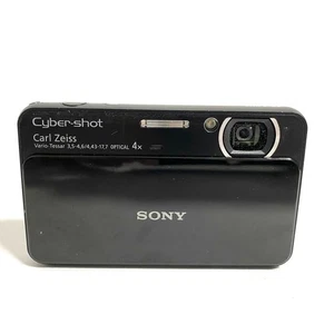 SONY Digital Camera DSC-T110 Cyber Shot Black Japanese Language Used - Picture 1 of 11