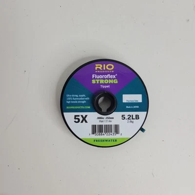 Tippet de fluorocarbono fuerte Rio Fluoroflex 30 yardas 5x 5,2 lb Foto 1 de 2