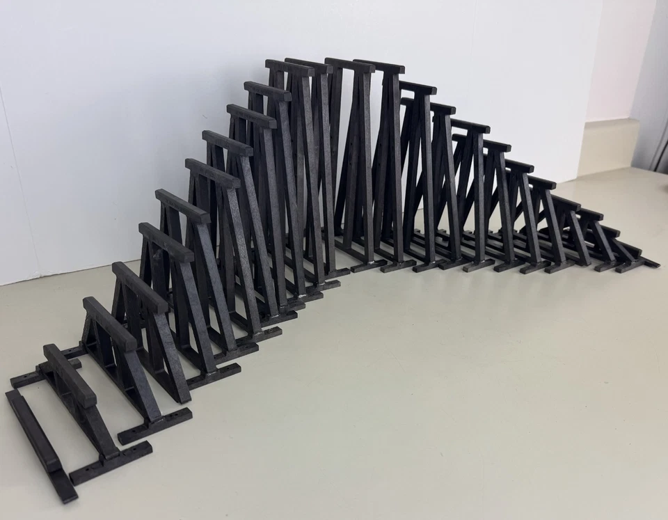 Aristocraft поезд эстакада набор # 7104 все 24 вертикальные пирсы 43 футов масштаб 1:29 - Изображение 1 из 4