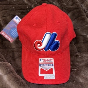 Montreal Expos New Era M/L Gorra Ajustada Malla Roja COLECCIÓN AUTÉNTICA RARA - Imagen 1 de 5