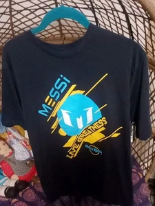 Lionel Messi Hard Rock Cafe  Shirt Navy Live Greatness New With Tags Men Large - Picture 1 of 4