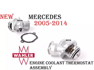 Engine Coolant Thermostat Assembly 05-14 MERCEDES C CLK E GLK ML R S SLK GERMANY - Picture 1 of 3