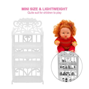 Mini Furniture Plastic Shoe Cabinet/Rack Model Toys for Children - Picture 1 of 11