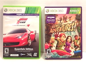 XBOX 360 Forza Motorsports 4 and Kinect Adventures Lot of 2 Games - Picture 1 of 4