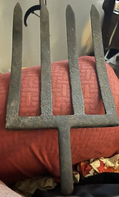 Garfo de passo forjado à mão vintage - Imagem 1 de 2