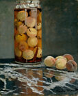 Claude Monet - Jar of Peaches Fine Art Print Reproduction on Canvas 36"