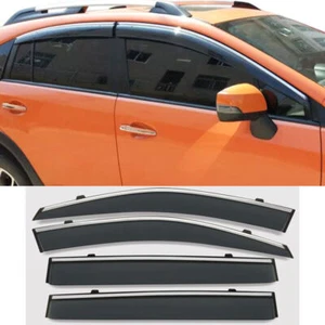 For Subaru XV Crosstrek 2013-17 Window Wind Visors Sun Rain Guard Vent Deflector - Picture 1 of 3
