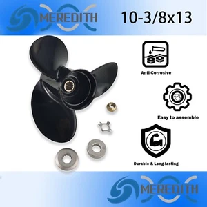 10-3/8"x13" Aluminum Outboard Propeller for Mercury 25-70HP, 13 Spline Tooth,RH - Bild 1 von 6