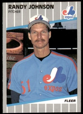 1989 Fleer #381 Randy Johnson RC - Image 1 of 2