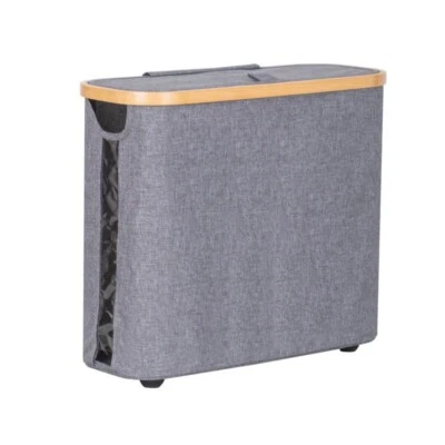 Soporte/organizador de papel higiénico plegable con tapa - Tiene capacidad para 12 rollos regulares Foto 1 de 4