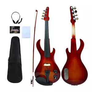 Yinfente 4/4 E-Violine 4 Saiten Sweet Sound Free Case Bogen #EL6 Gitarrenkopf - Bild 1 von 12