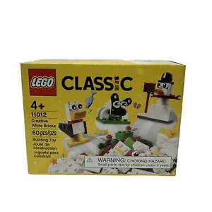 Lego Classic 11012 Creative White Bricks 60 Pieces 3 Ideas Included - Picture 1 of 5