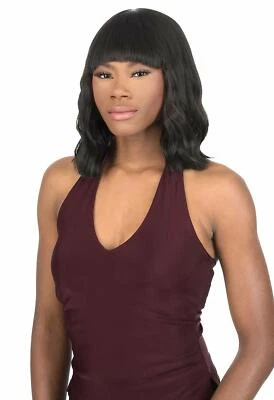 NEW BORN FREE SYNTHETIC CUTIE WIG WAVY BANG MEDIUM BOB - CTT205 - Image 1 of 2