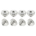 Knurled Thumb Nuts, 24Pcs M3 Carbon Steel Nut High Head Through Hole, Silver