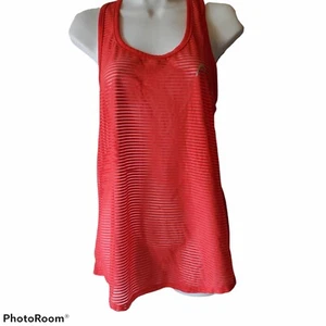 Head Womens Tank Top Blouse Size Large Red Stripe Racerback Athletic Running - Picture 1 of 9