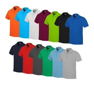 polo uomo FRUIT OF THE LOOM 100% cotone manica corta bottoni PREMIUM 13 colori - Imagen 1 de 15