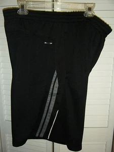 LEVEL 8 QUICK DRY GYM SHORTS GR 41-42 SCHWARZ MIT WEISS GRAUEN AKZENTTASCHEN - Bild 1 von 2