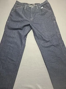 Nautica Jeans Mens Cargo Jeans 40x34 (Measured 38) Indigo Carpenter Straight Fit - Picture 1 of 10