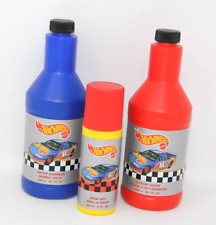 Lot Of 3 Hot Wheels Extreme Racer Shampoo And Bubble Bath In Oil Bottle Rare