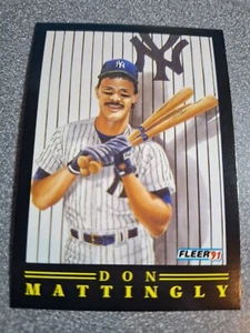 1991 Fleer Don Mattingly #11 MR Yankee j238 - Picture 1 of 2
