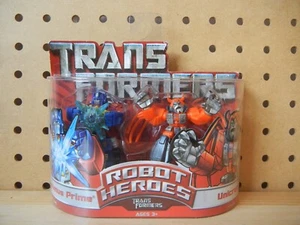 Transformers Robot Heroes SEALED OPTIMUS PRIME & UNICRON Generation 1 G1 Wave 2 - Picture 1 of 4