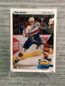 1990-91 Upper Deck Hockey PETER BONDRA Young Guns RC Washington Capitals #536 - Picture 1 of 6