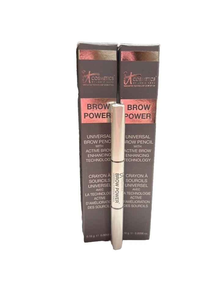 IT COSMETICS BROW POWER UNIVERSALTAUPE EYEBROW PENCIL2 fullsize+1 travelsize new - Image 1 of 1