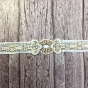 15 Yards Lace Embroidery Trimming Sewing Water-soluble DIY Cushion Curtain Trim  - Picture 1 of 8