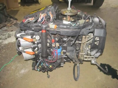 Motor fueraborda Evinrude 2008 bote E-Tec 115 hp 2 tiempos funcionamiento solo cabezal eléctrico Foto 1 de 4