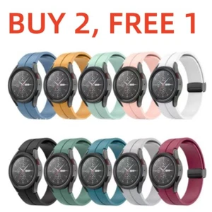 Magnetic Silicone Band Strap For Samsung Galaxy Watch 6 5 4 40mm 44mm 45mm 47mm - Picture 1 of 45