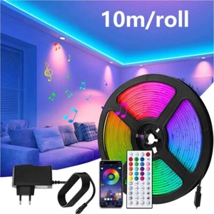 10m LED Stripe RGB Leiste Streifen Band Licht Leuchte Lichterkette Zimmer Party - Bild 1 von 10