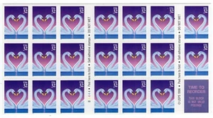 1997 32 cent Swans Heart complete booklet of 20 Scott #3123a, Mint NH - Picture 1 of 1