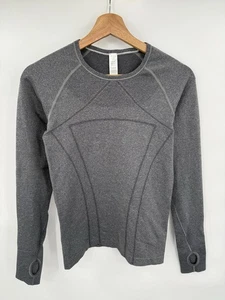 Ivivva Fly Tech tailliertes Mädchen Langarmshirt grau meliert Größe Large - Bild 1 von 10
