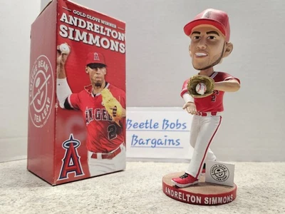Andrelton Simmons Los Angeles Angels MLB 2018 SGA Bobblehead GG - Image 1 of 4