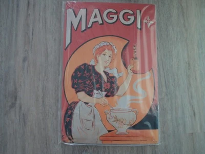 BLECHSCHILD-MAGGI-MAGGI'S SUPPENMAMSEL!60X40XCM!NEU &OVP! - Bild 1 von 2